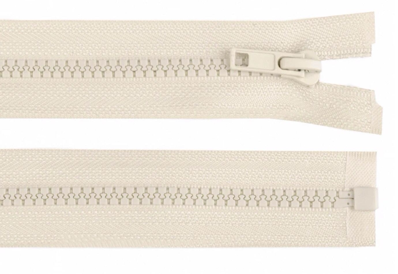 Plastic Open-end Zip 40cm - Sea Shell Plastic Open-end Zip 40cm - Sea Shell