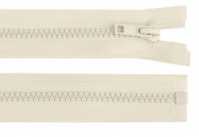 Plastic Open-end Zip 75cm- Light Cream Plastic Open-end Zip 75cm- Light Cream