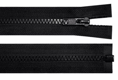 Plastic Open-end Zip 75cm- Black Plastic Open-end Zip 75cm- Black