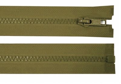 Plastic Open-end Zip 75cm- Dark Khaki Plastic Open-end Zip 75cm- Dark Khaki