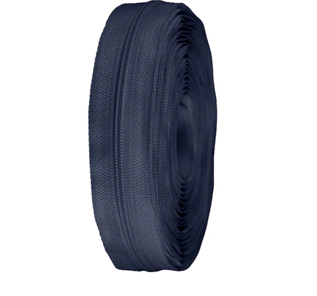 Continuous Nylon Zip 3mm- Navy