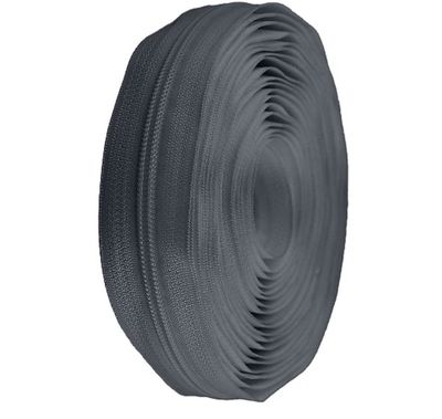Continuous Nylon Zip 5mm- Dark Grey Continuous Nylon Zip 5mm- Dark Grey