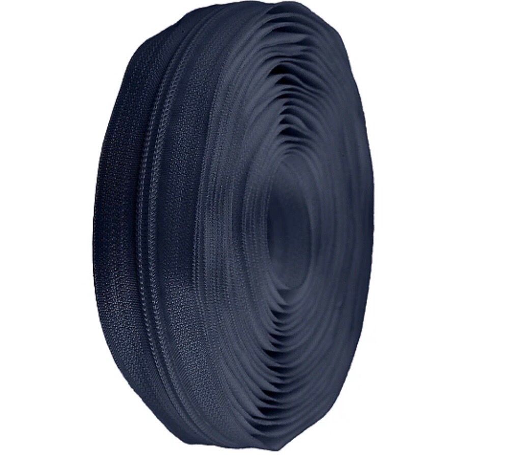 Continuous Nylon Zip 5mm- Navy Continuous Nylon Zip 5mm- Navy