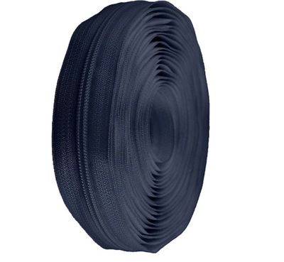 Continuous Nylon Zip 5mm- Navy Continuous Nylon Zip 5mm- Navy
