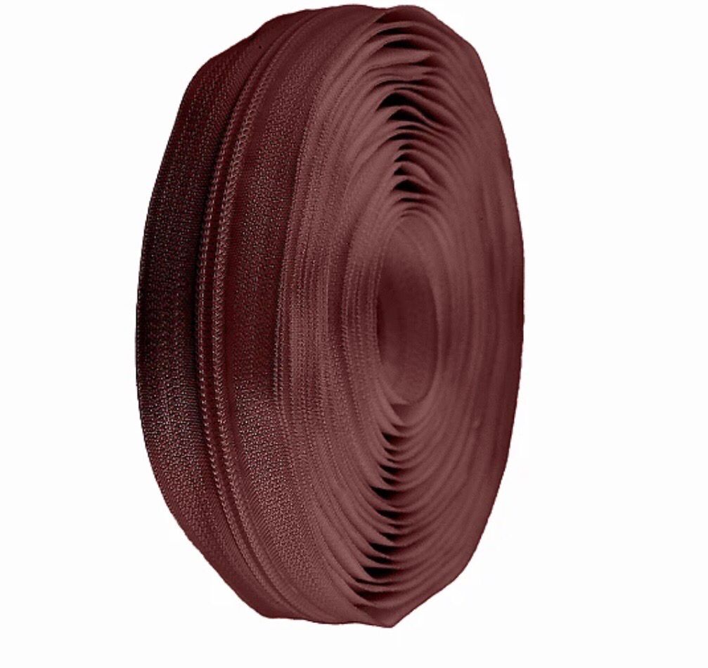 Continuous Nylon Zip 5mm- Bordeaux