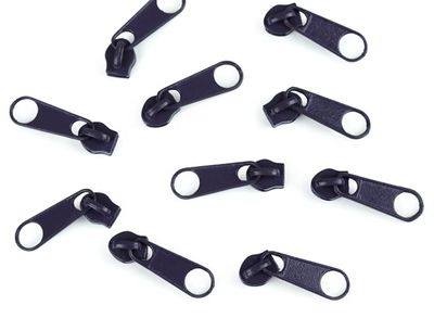 Sliders for Nylon 3mm Zip- Navy Sliders for Nylon 3mm Zip- Navy