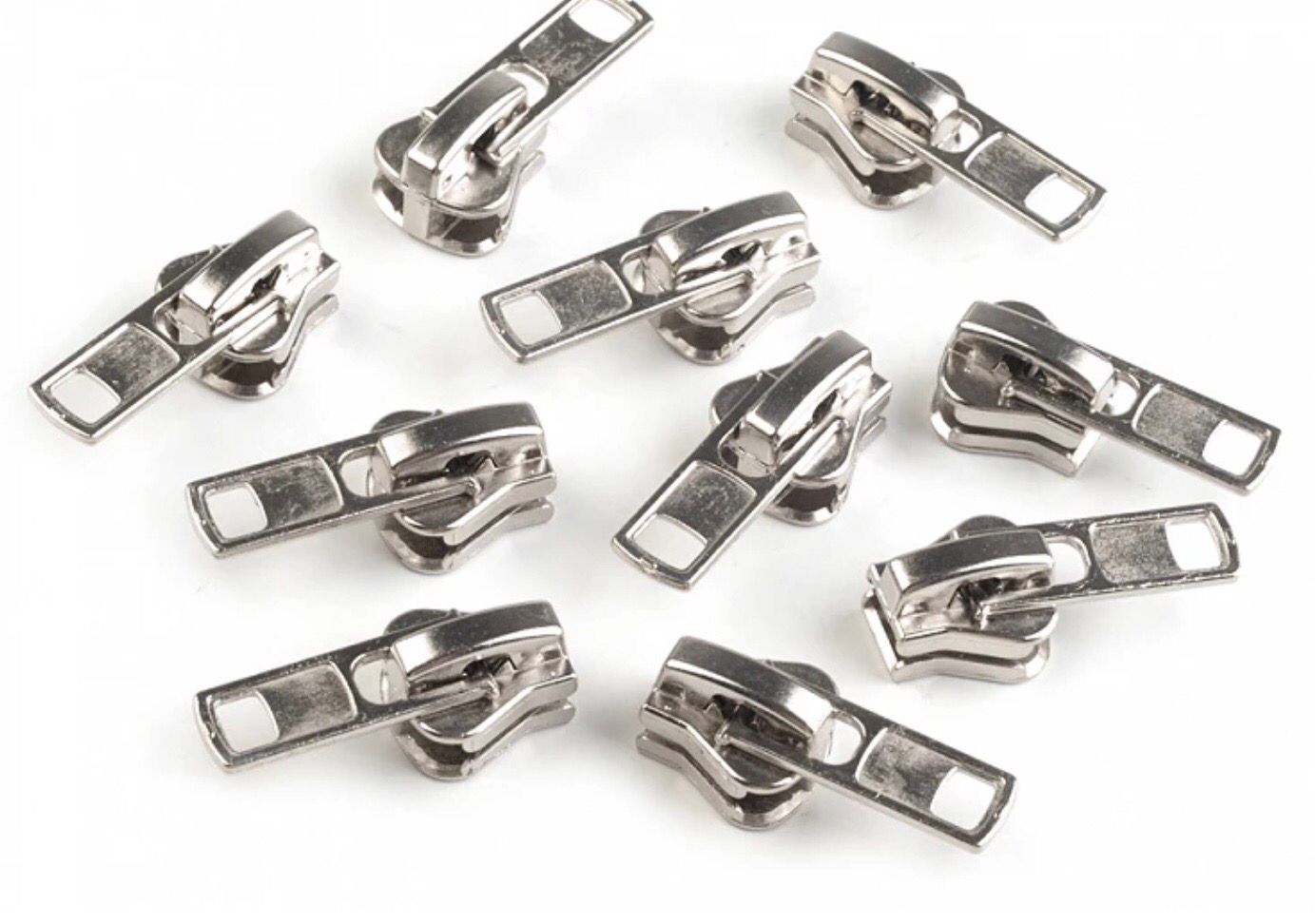 Sliders For Plastic 8mm Zip- Nickel