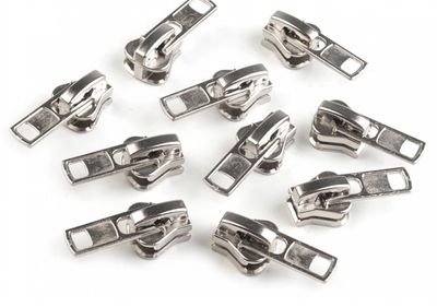 Sliders For Plastic 8mm Zip- Nickel Sliders For Plastic 8mm Zip- Nickel