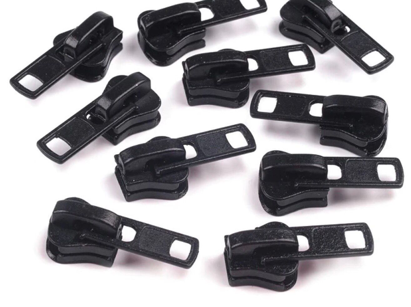 Sliders For Plastic 8mm Zip- Black