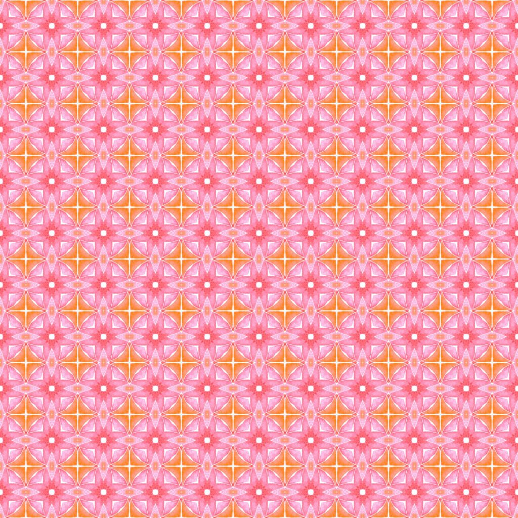 Dragon Friends Pale Red Kaleidoscope