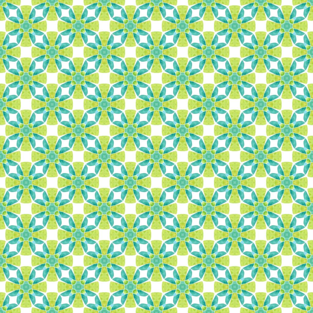 Dragon Friends Green Kaleidoscope