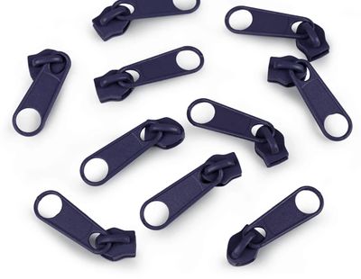 Sliders for Nylon 5mm Zip- Navy Sliders for Nylon 5mm Zip- Navy