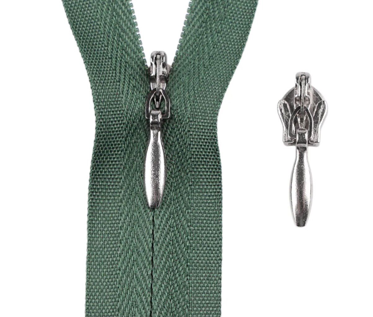 Sliders for Invisible Zip- Nickel