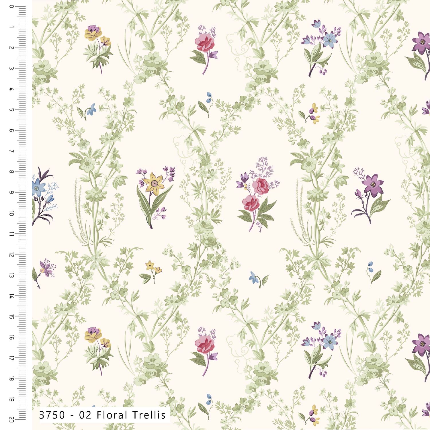 Pressed In Time - Floral Trellis