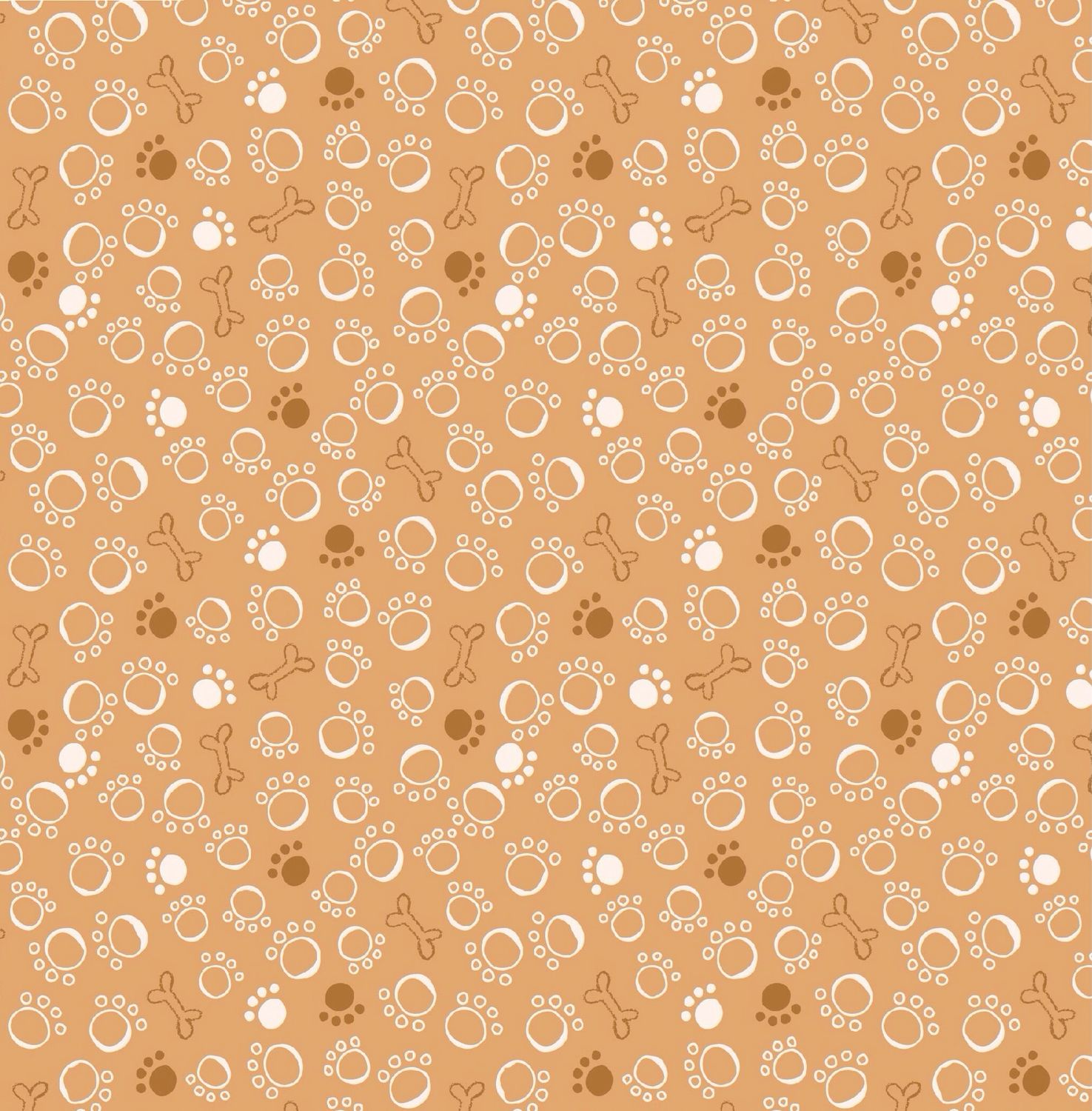 Ruff &amp; Tumble- Paw Print- Mustard