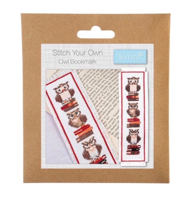 Counted Cross Stitch Kit: Bookmark: Owls