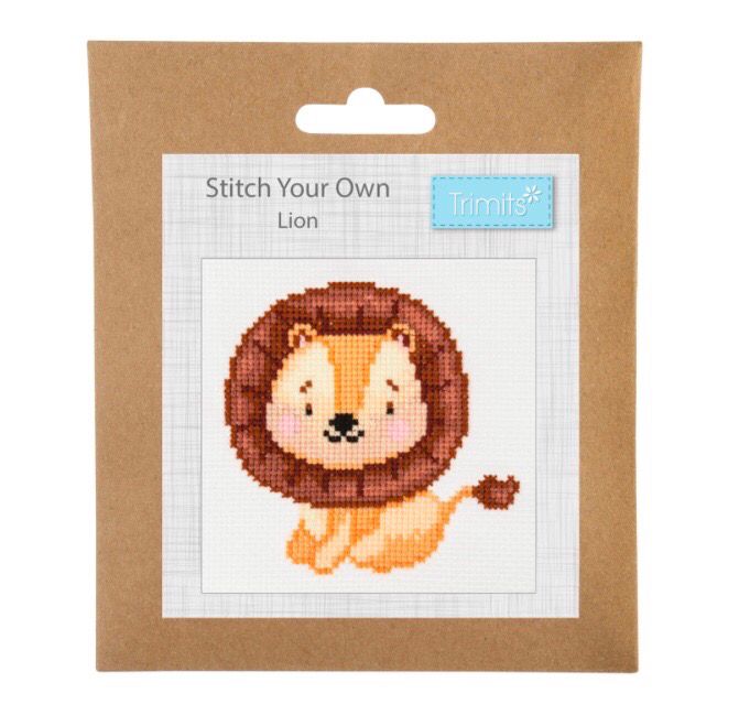 Counted Cross Stitch Kit: Mini: Lion