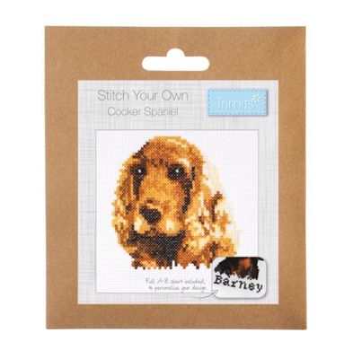 Counted Cross Stitch Kit: Mini: Cocker Spaniel Dog Counted Cross Stitch Kit: Mini: Cocker Spaniel Dog