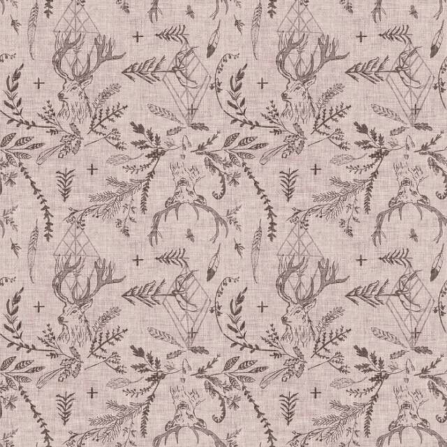 Forest Fable- Stags- Taupe Forest Fable- Stags- Taupe