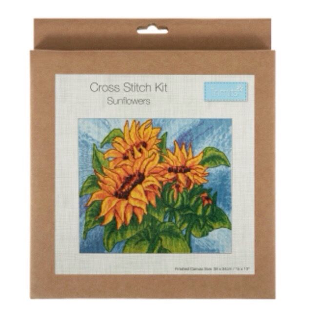Counted Cross Stitch Kit: Large: Sunflowers Counted Cross Stitch Kit: Large: Sunflowers