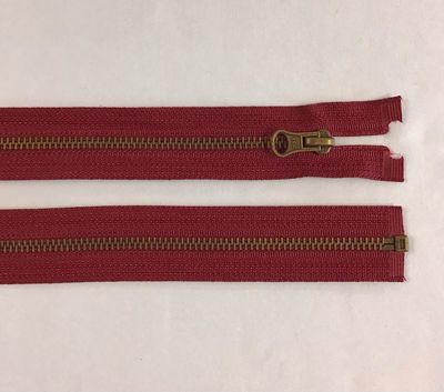 75cm Metal Zip- Wine 75cm Metal Zip- Wine