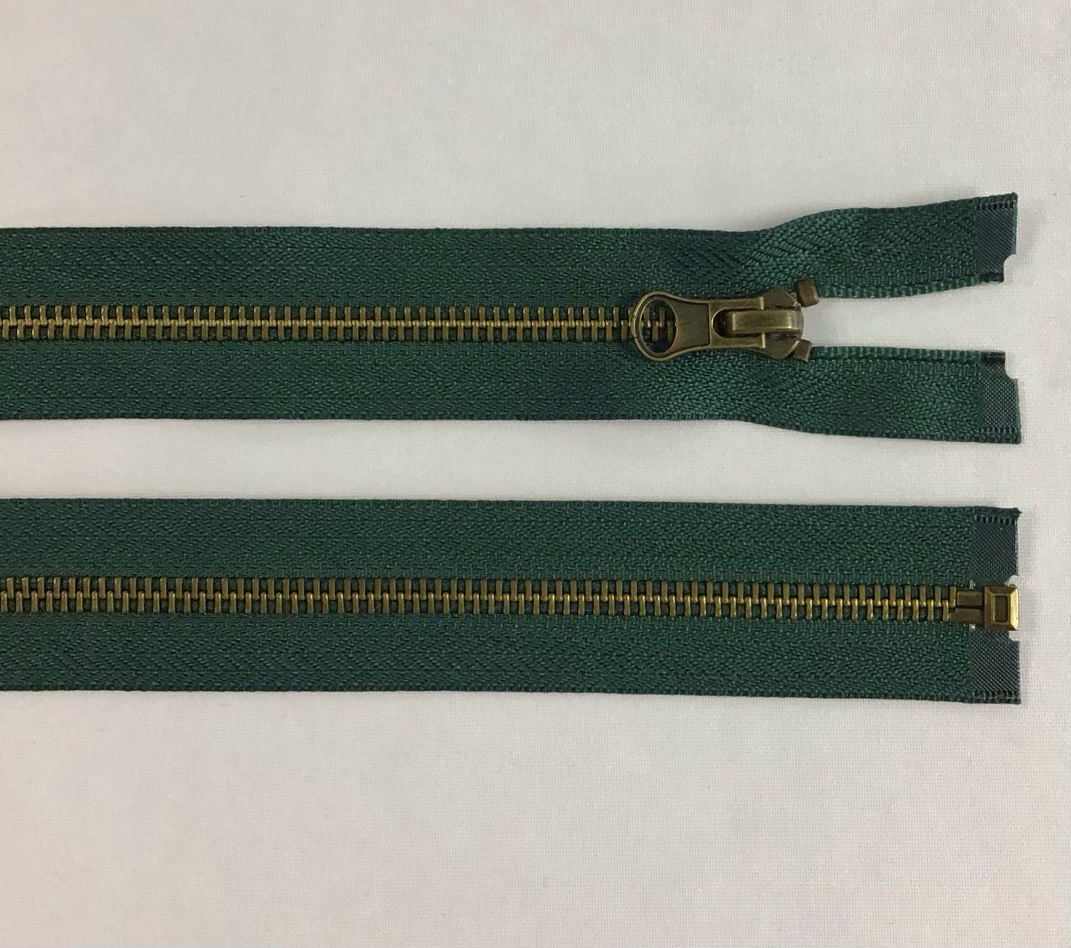 60cm Metal Zip- Green 60cm Metal Zip- Green