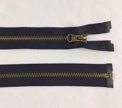 60cm Metal Zip- Navy 60cm Metal Zip- Navy