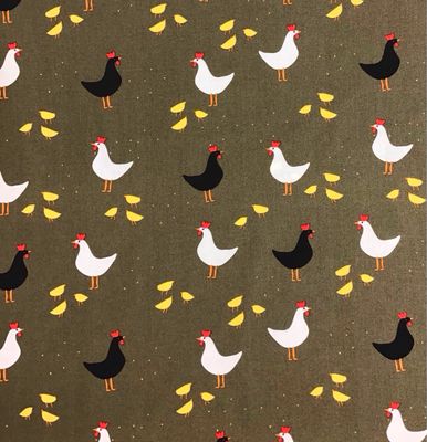 Chickens On Khaki