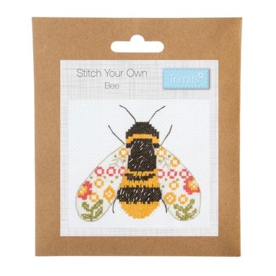 Counted Cross Stitch Kit: Mini: Bee Counted Cross Stitch Kit: Mini: Bee