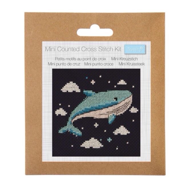Counted Cross Stitch Kit: Mini: Whale