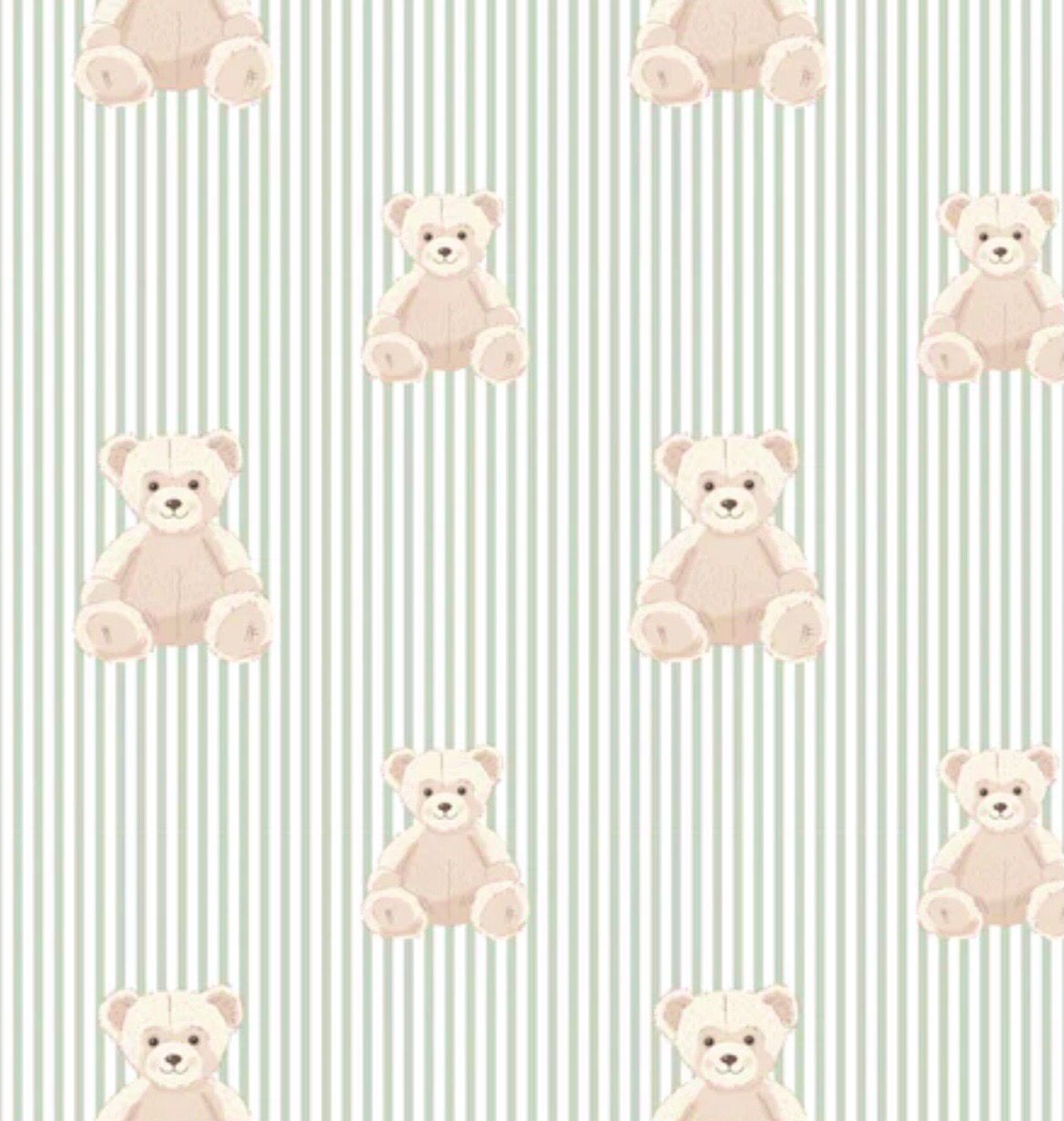 Toybox Treasures- Vintage Teddy Sage Toybox Treasures- Vintage Teddy Sage