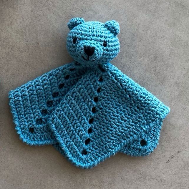 DIY Crochet Kit Cuddle Cloth Bear Bo Ocean Blue DIY Crochet Kit Cuddle Cloth Bear Bo Ocean Blue
