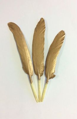 Duck Feathers Small- Gold Duck Feathers Small- Gold
