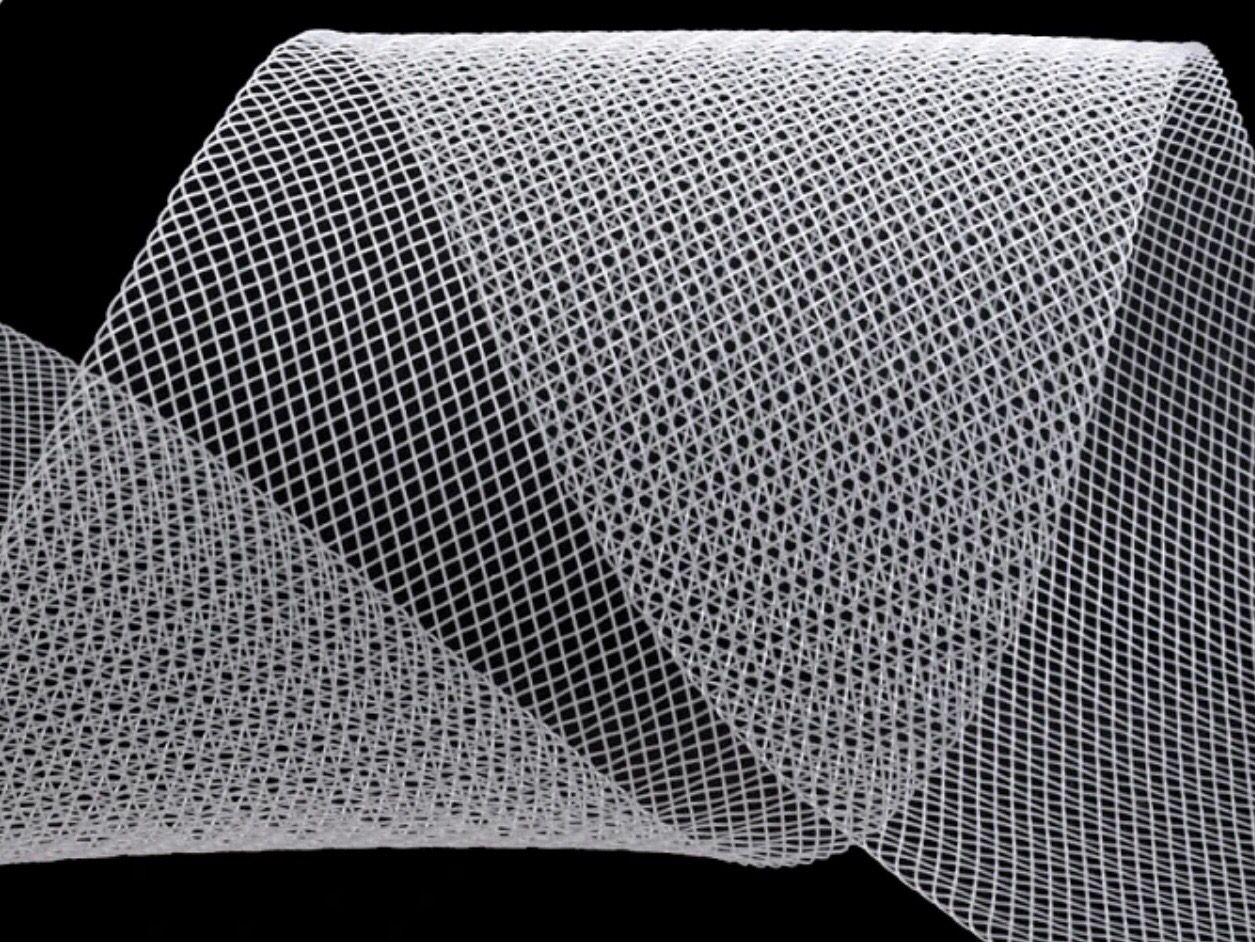 Horsehair Braid Crinoline Stiff- White
