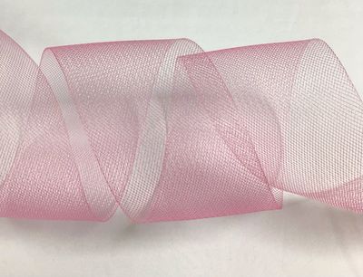 Horsehair Braid Crinoline Stiff- Pink Horsehair Braid Crinoline Stiff- Pink