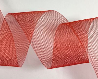 Horsehair Braid Crinoline Stiff- Red Horsehair Braid Crinoline Stiff- Red