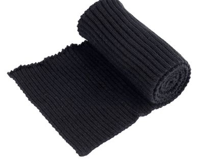 Rib Knit Elastic, thick- Black Rib Knit Elastic, thick- Black