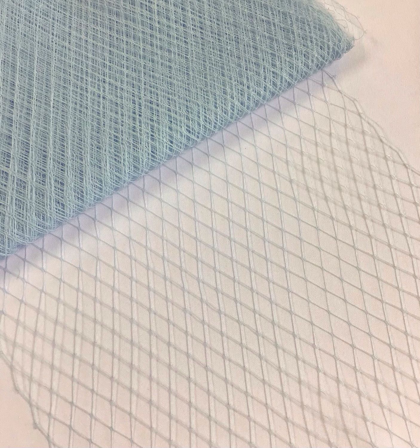 French Birdcage Veil- Baby Blue