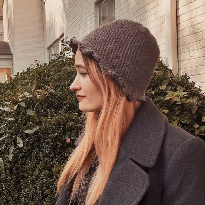 That Darn Hat - Made to Order - Muted Purple Grey Cloche Hat - Size Small