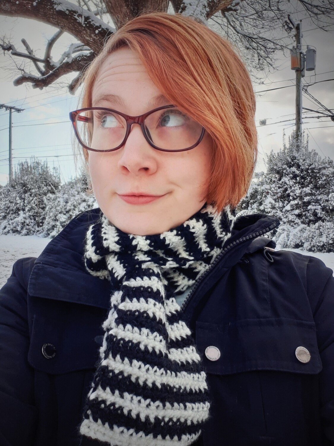 Skeleton King - Black and White Textured Scarf