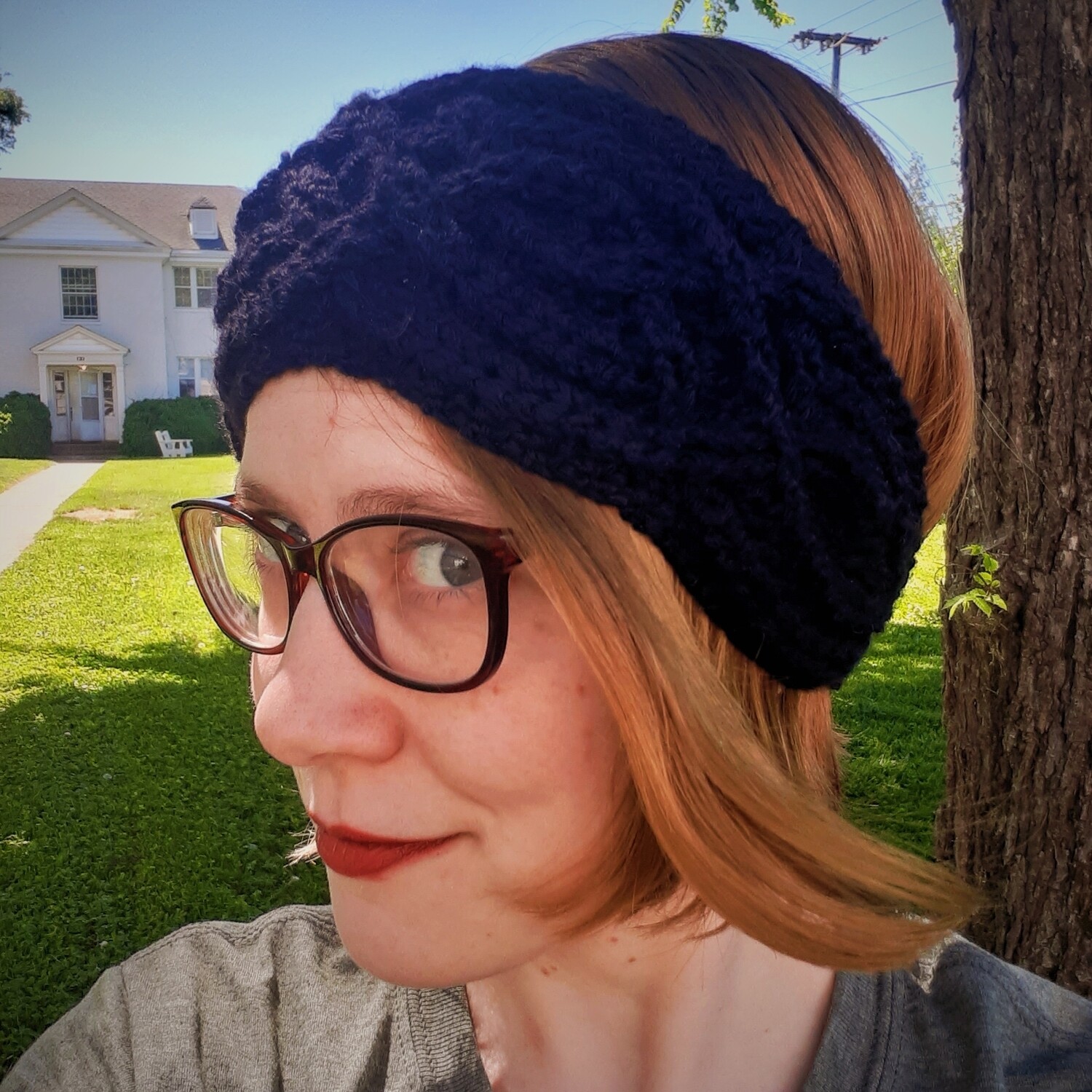 Celtic Ear Warmers - Made to Order - Cabled Headpiece