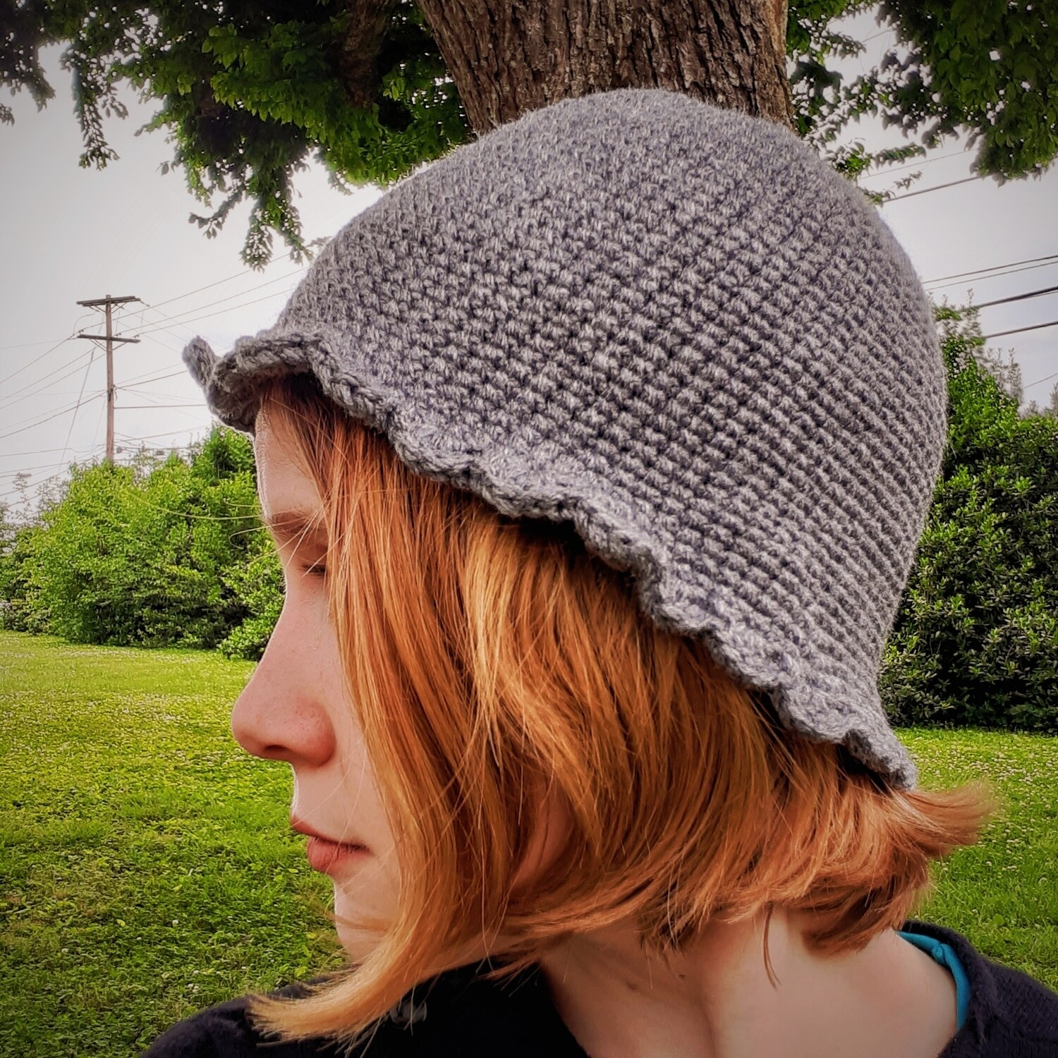 That Darn Hat - Made to Order - Neutral Grey Cloche Hat - Size Small