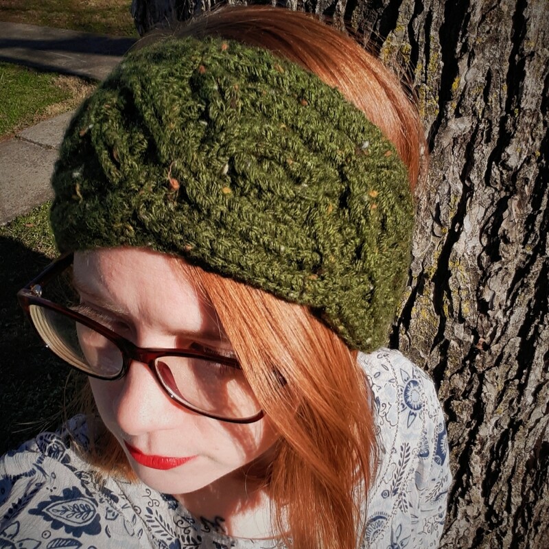 Celtic Ear Warmers - Made to Order - Cabled Headpiece