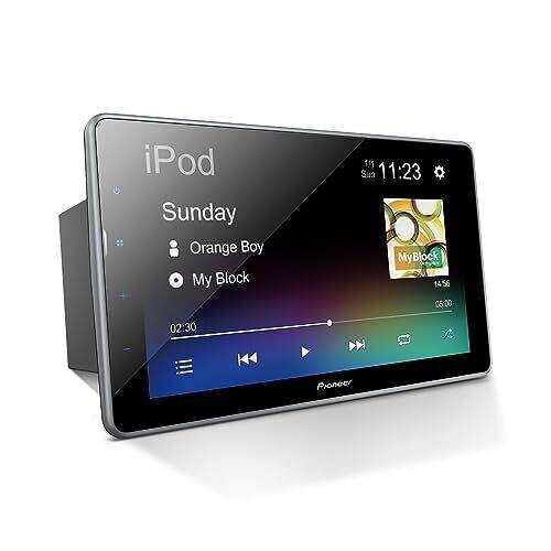 Pioneer DMH-T450EX Digital Multimedia Receiver with Weblink, 9” Capacitive Touchscreen, Double-DIN, Built-in Bluetooth, Amazon Alexa Via App, Backup Camera Compatibility