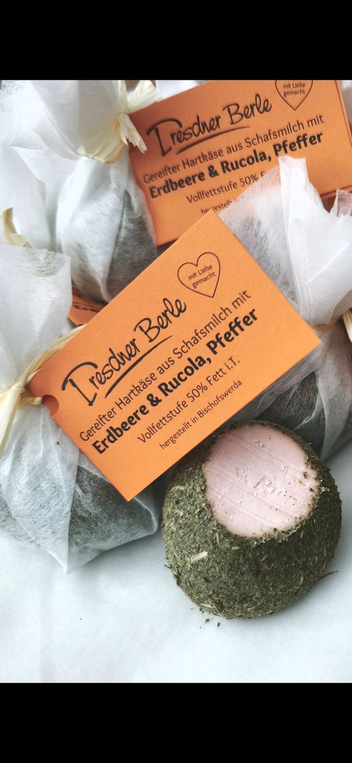 Dresdner Berle Erdbeere & Rucola, Pfeffer