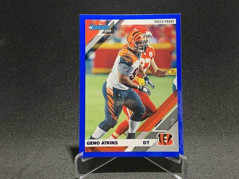 2019 Donruss Geno Atkins Pressp.Blue