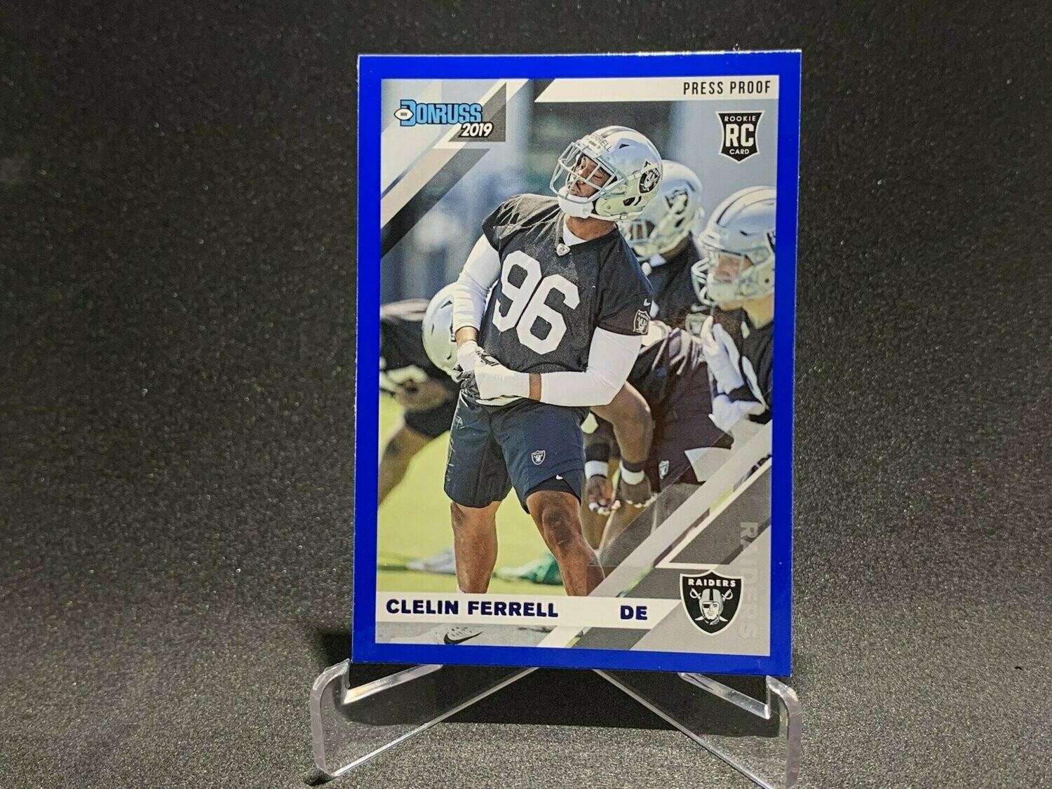 2019 Donruss Celelin Ferell PressP.Blue