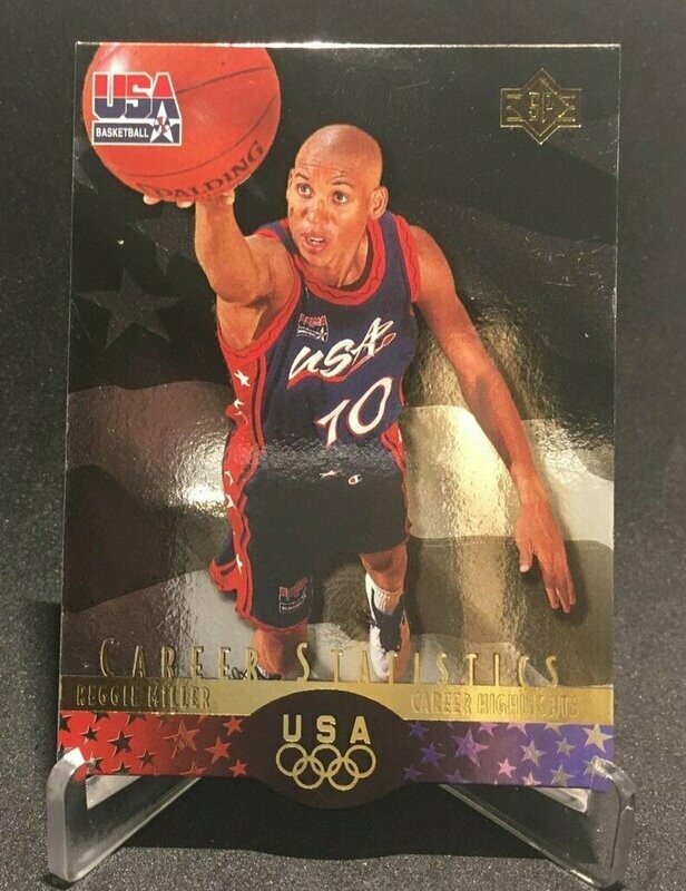 1996 Upper Deck Reggie Miller Usa Basketball Deluxe