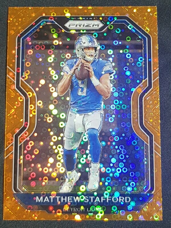 2020 Prizm Matthew Stafford Orange Disco