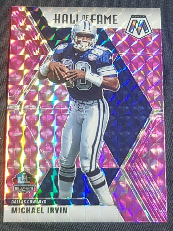 2020 Mosaic Michael Irvin HOF Pink